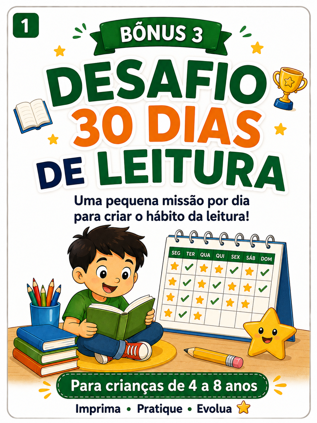 Capa real do Desafio 30 Dias de Leitura